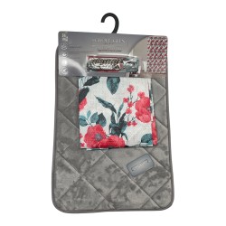 SET CORTINA ALFOMBRA BAÑO 14PCS 40X60(SCRS47819)