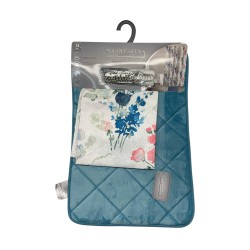 SET CORTINA ALFOMBRA BAÑO 14PCS 40X60(SCRS47823)