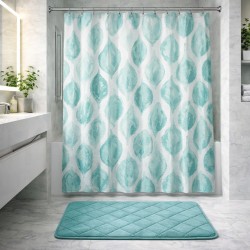 SET CORTINA ALFOMBRA BAÑO 14PCS 40X60(SCRS47825)