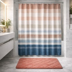 SET CORTINA ALFOMBRA BAÑO 14PCS 40X60(SCRS47826)