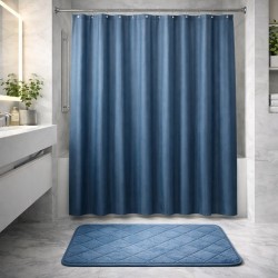 SET CORTINA ALFOMBRA BAÑO 14PCS 40X60(SCRS47829)