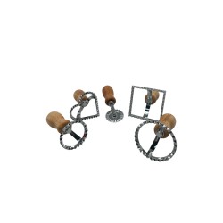 SET 5PCS CORTADORES MASA ACERO INOXIDABLE EXCALIBUR