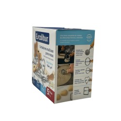 SET 5PCS CORTADORES MASA ACERO INOXIDABLE EXCALIBUR