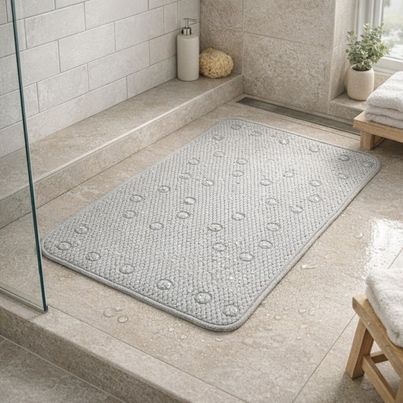 ALFOMBRA BAÑO PVC 43"X70"BENELI HOME (DKHD-51)