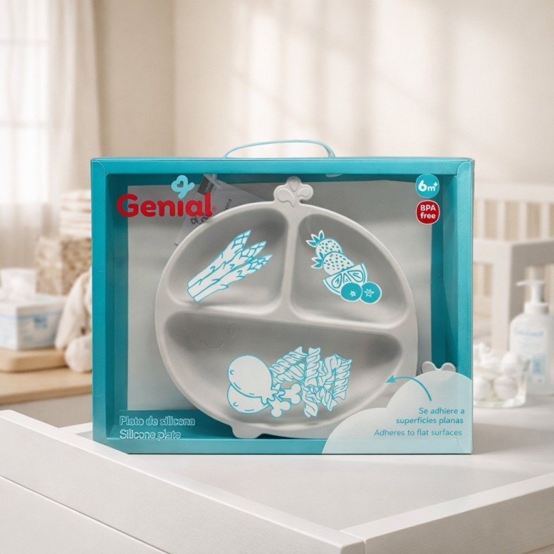 PLATO SILICONA BEBE (GN-WHC1)
