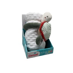 SET REGALO BEBÉ (MANTA + PELUCHE) GENIAL (GN-YT2502)