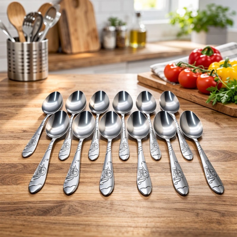 SET CUCHARA 12PCS COCINA ACERO BENELI HOME (DKHR-2786)