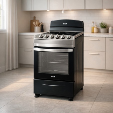 COCINA ELECTRICA RCA RCCR5021EVC VITRO 20 ACERO-NEGRA COPET