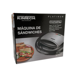 Sandwichera Kintech Platinum SW-022A | Rápida, compacta y fácil de usar