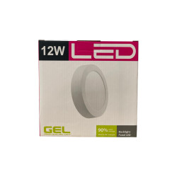 Panel LED Sobrepuesto 12W Luz Cálida 3000K  Eficiencia y Estilo