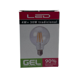 Bombillo Vintage G80 4W luz cálida decorativa