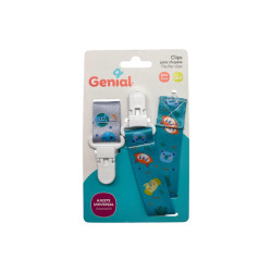 Clips Chupeta Bebe Genial(Gn-Pc-2C)
