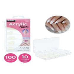 Caja Uñas Stiletto 100Pcs Evok(A019-Mje-Ss)